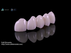 Độ xuyên suốt cao Full Contour Zirconia Bridge Kháng vỡ Khả năng thẩm mỹ tự nhiên