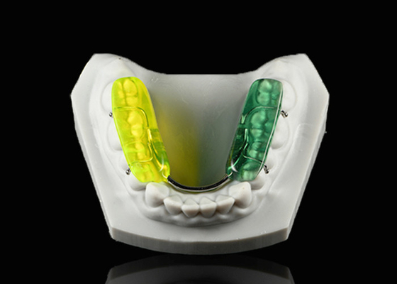 Splint răng Gelb màu sắc nhựa Acrylic cứng Splint Occlusal cho nghiền răng ban đêm